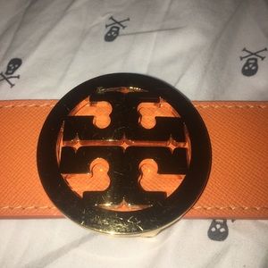 reversible Tory Burch belt brown/orange